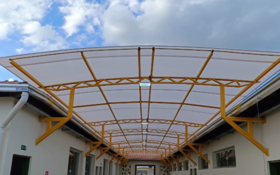 Cobertura em Policarbonato Curvado - Escola Monsenhor 03